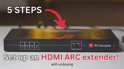 How To Set Up An HDMI ARC Extender In Your Home Theater YouTube