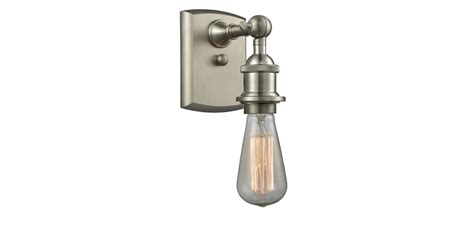 Innovations Lighting 516 1W SN Bare Bulb 7 Tall Bathroom Build