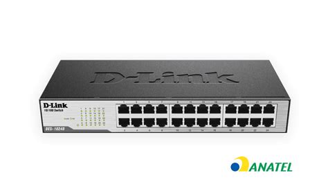 DES 1024D Switch 24 Portas Fast Ethernet Rack D Link