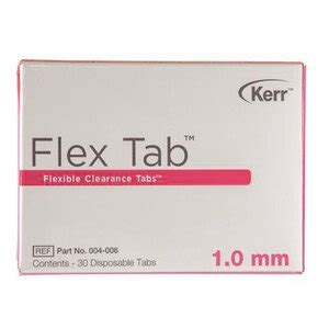 FLEX TAB FLEXIBLE CLEARANCE TABS 1MM PINK PK 30 Atlanta Dental Supply