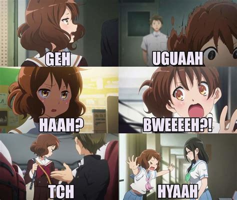 The Many Reactions of Anime Girls