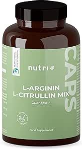 Nutri Arginine Citrulline Capsules Caps Hautement Dos Es