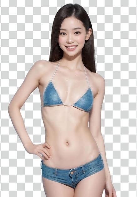 Premium PSD Psd Sexy Asian Woman On Transparent Background