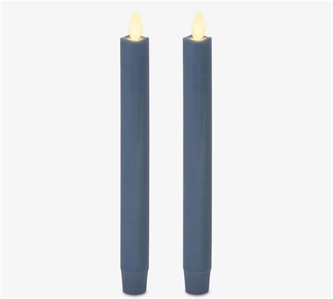 Premium Flickering Flameless Wax Taper Candle Pottery Barn