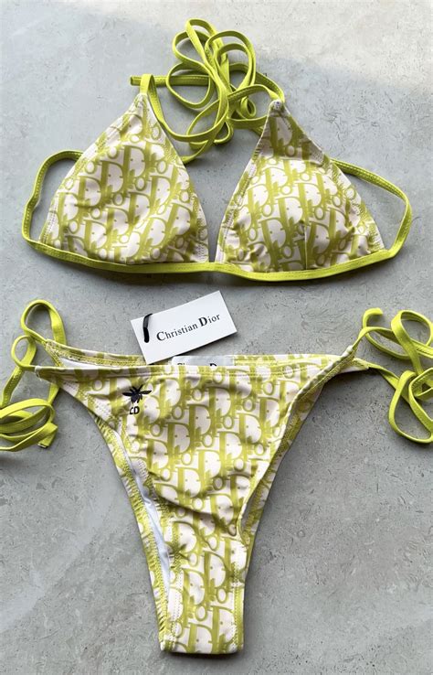 Dior Lime Green Bikini Set Artlxry London