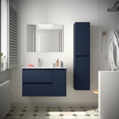 Conjunto mueble de baño NOJA 800 2 cajones y 1 puerta derecha BLUE