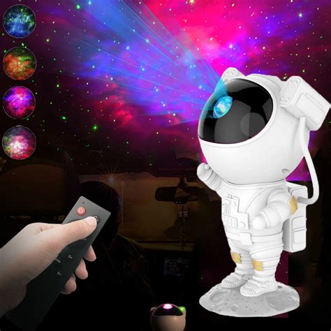 Star Projector Colorful Sky Light Astronaut Usb Night Lamp Galaxy