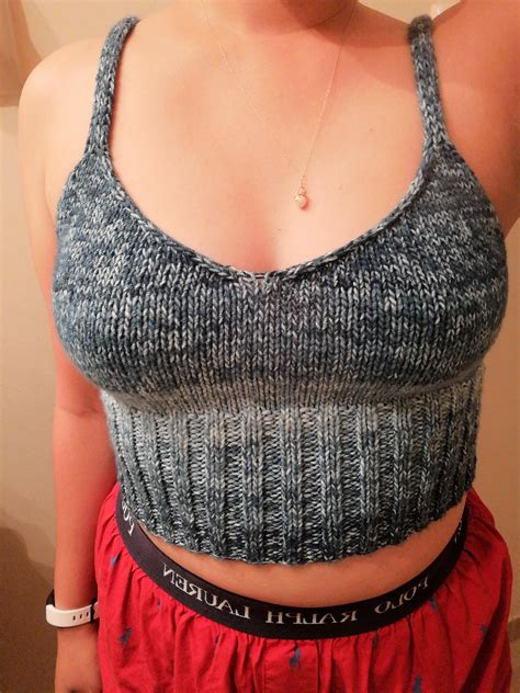 Girly Knits Cropped Bralette R Knitting