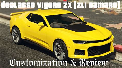 GTA 5 Online Vehicle Customization Declasse Vigero ZX Chevy Camaro