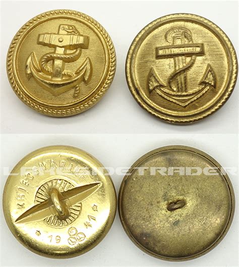 Two Navy Uniform Buttons Lakesidetrader