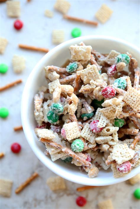 White Chocolate Christmas Chex Mix Recipe Real Life Dinner