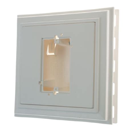 Shop Severe Weather 7 5 In X 7 75 In White Vinyl Electrical Mounting Block At