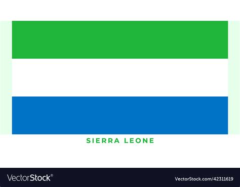 National Flag Of Sierra Leone Royalty Free Vector Image