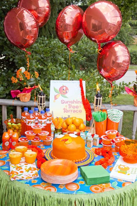 Disney S Orange Bird Themed Birthday Party Chica And Jo