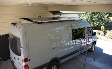 Mounting solar panels to the roof of a van – Sprinter Adventure Van