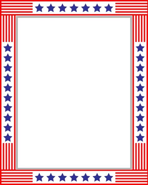 American Abstract Flag Border Frame Empty Space Your Text Stock Vector By ©skef1964 487185968