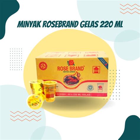 Jual Minyak Rosebrand Gelas 220 Ml Shopee Indonesia