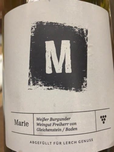 Freiherr Von Gleichenstein Marie Weisser Burgunder Vivino Us