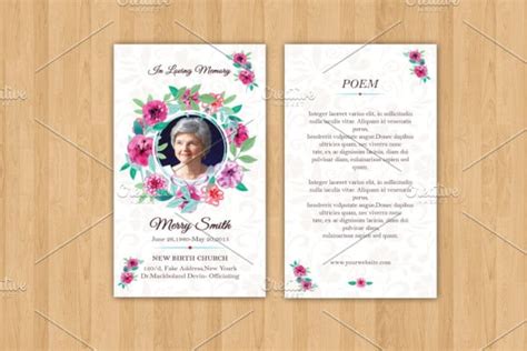 17+ Funeral Prayer Card Templates in PSD | Word