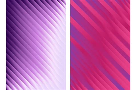 Lined Gradient Purple Magenta Backgrounds Pack