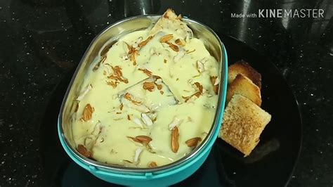 Custard Shahi Tukda Bread Custard Pudding Ep Youtube