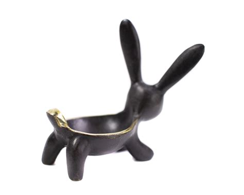 Walter Bosse Vintage Rabbit Egg Cup C S Modern Vienna Bronze