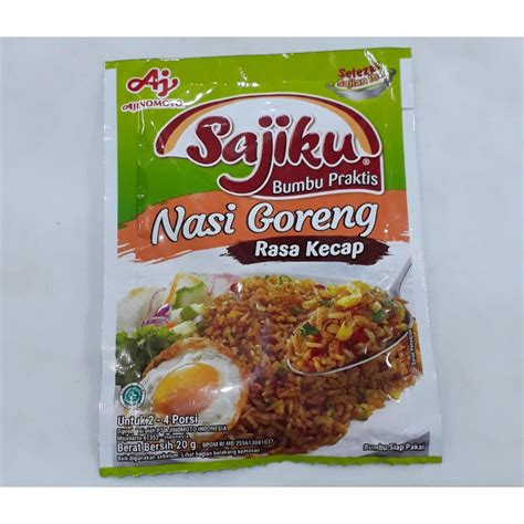 Jual SAJIKU BUMBU NASI GORENG KECAP 20G Shopee Indonesia