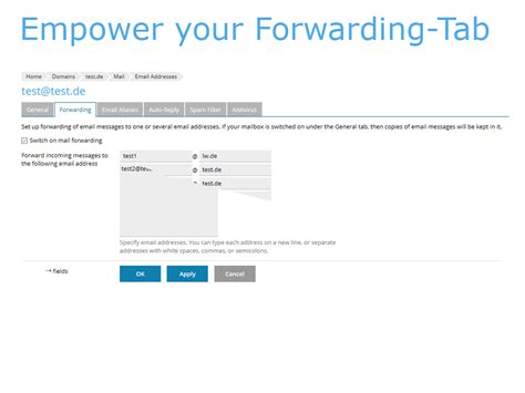 Internal Mail Forwarding Only Extension By Plesk