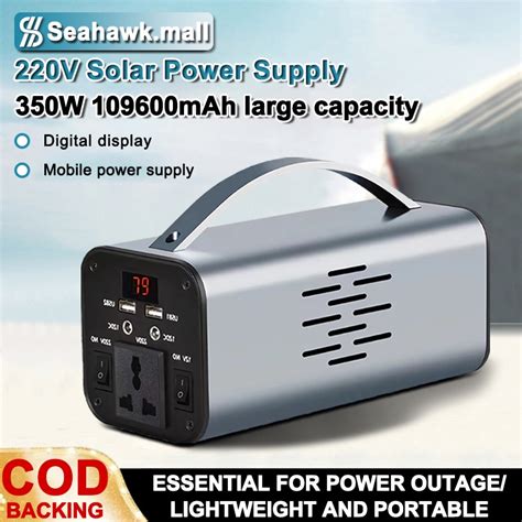 Power Station 220v 200w Power Station 78000mah Multi Function Portable Big Capacity Solar