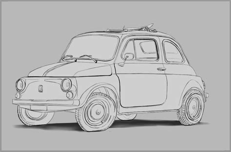 Car sketch from photo reference, digital drawing : r/drawing