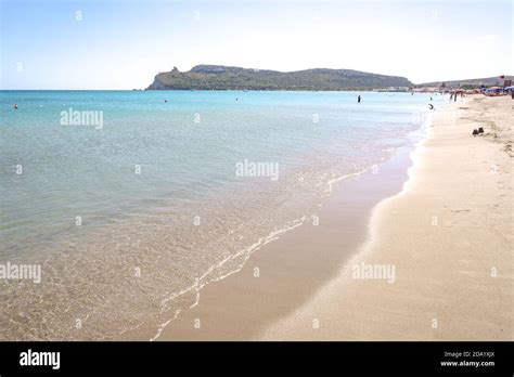 poetto beach cagliari south sardinia italy stock photo alamy