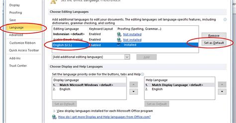 Cara Mudah Merubah Bahasa Default Microsoft Office