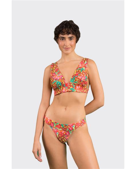 Parte De Arriba De Bikini Top Tropics Halter Marina Marca Rio De Sol