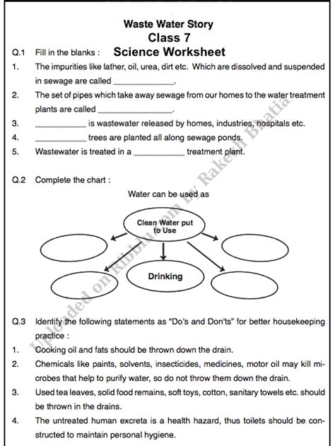 Integrated Science Eighth Grade Worksheets