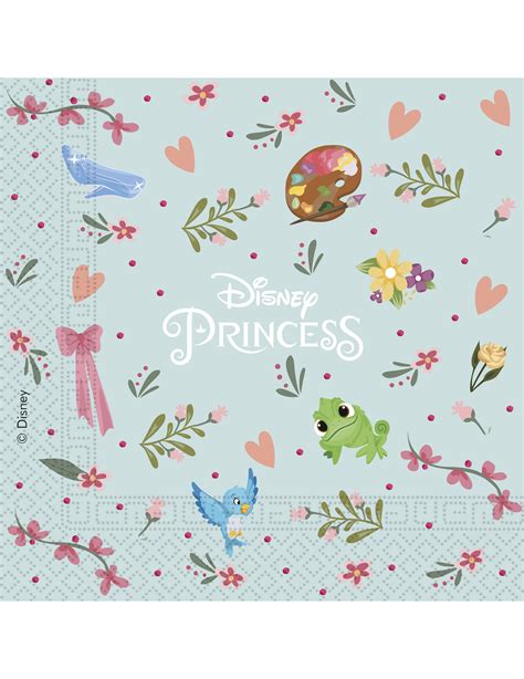 20 Tovaglioli Di Carta Con Motivi Principesse Disney Vegaooparty