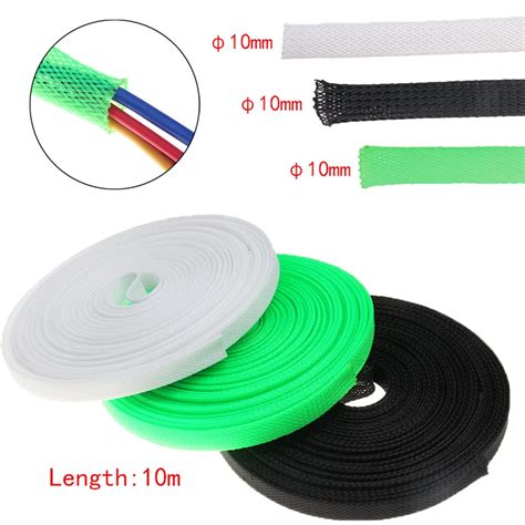 10mm 10m Insulation Tight Pet Expandable Braided Sleeving Cable Sleeves