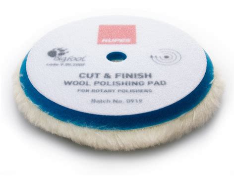 Dsi Automotive Rupes Cut Finish Wool Rotary Pads Blue