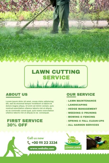 Lawn Care Poster Template Postermywall