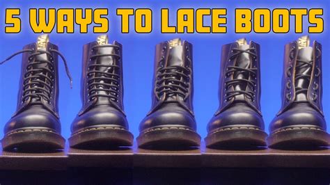 5 Easy Ways To Lace Up Your Boots Dr Martens YouTube