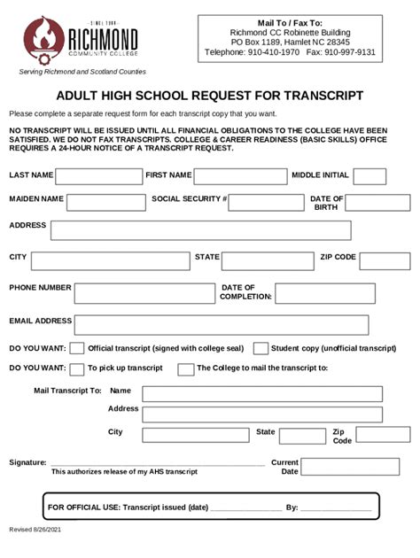 Public Ination Transcript Request Doc Template Pdffiller