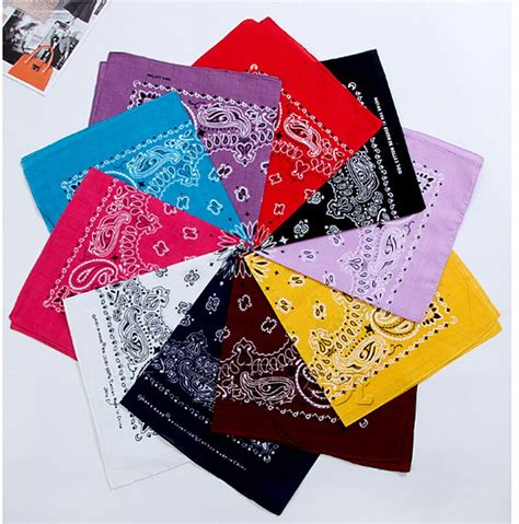 Bandanas X Inch Cotton Novelty Double Sided Print Paisley