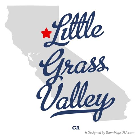 Map of Little Grass Valley, CA, California