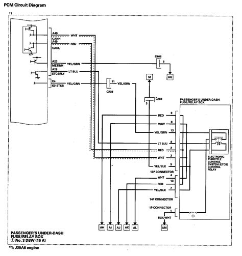 Pcm Circuit Diagrams — 2007 Honda Truck Odyssey V6 35l Service Manual