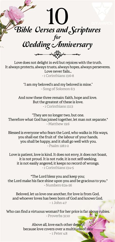 10 Bible Verses And Scriptures For Wedding Anniversary Love Marriage Quotes Marriage Bible