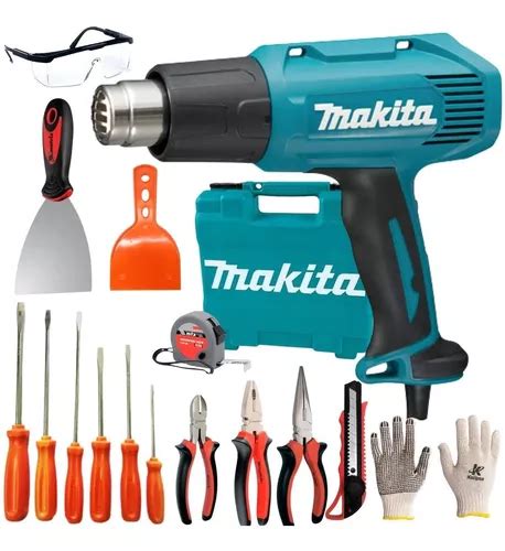 Pistola De Calor Makita Pistola HG5030K Color Azul Turquesa Potencia De