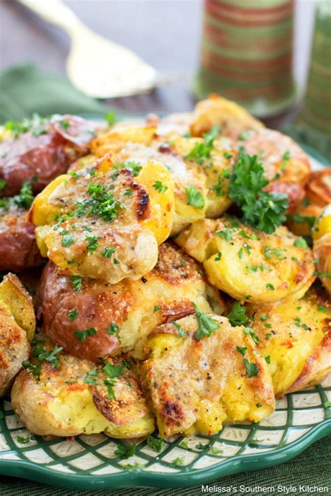 Parmesan Smashed Potatoes