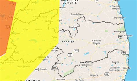 Inmet emite dois alertas de baixa umidade para 80 cidades da Paraíba