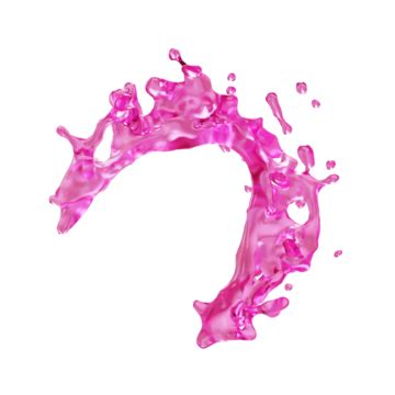 Liquid Splash 3d Vector 3d Liquid Splash Pink Water Drop Transparent