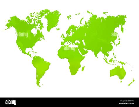 Mapamundi, Mapa Del Mundo En Verde Stock Illustration Adobe, 51% OFF