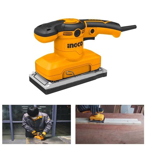 Ingco Ingco X Mm Finishing Sander With Pcs Sandpaper W